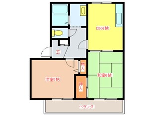 アパ－ト　シモンの物件間取画像